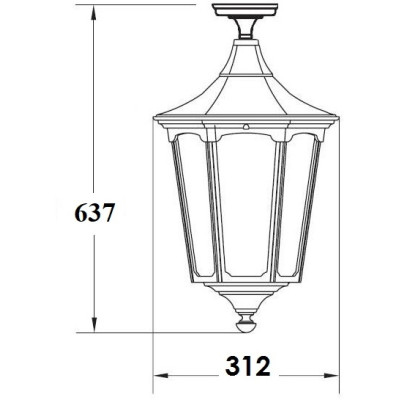 Потолочный светильник уличный ALBORG L 79705LA Bl